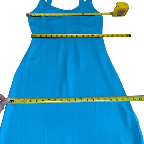 Whistles Turquoise Andie Button Dress 4 Maxi Fairy Coastal Resortwear Colorful - Picture 13 of 14